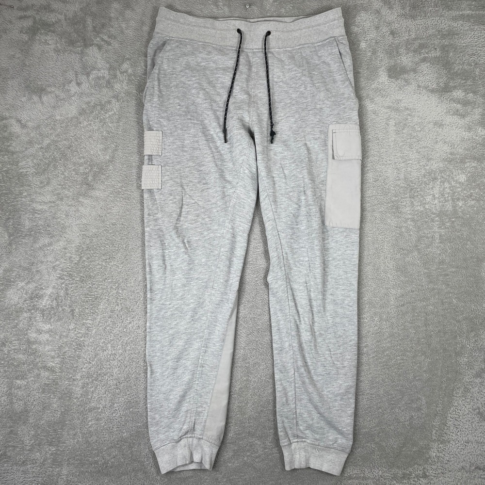 Saks Fifth Avenue x Anthony Davis Joggers Mens XL Gray Cargo Sweatpants Utility